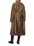 Back View - Click To Enlarge - MASNADA - Reversible Floral Textured Tie Belt Coat