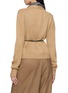 Back View - Click To Enlarge - MASNADA - Layered Trim Tie Waist V-Neck Cardigan