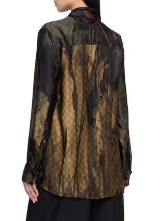 Back View - Click To Enlarge - MASNADA - Scarf Neck Shirt