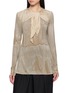 MASNADA Tie Neck Long Sleeve T-Shirt