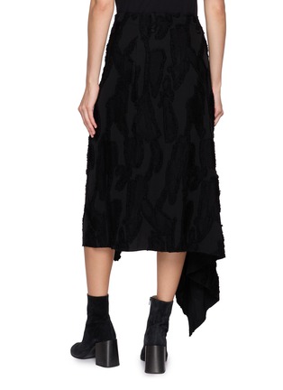 Back View - Click To Enlarge - MASNADA - Asymmetric Textured Wrap Skirt