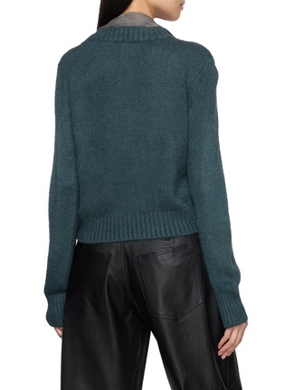 Back View - Click To Enlarge - MASNADA - Neck Scarf Knit Sweater