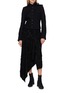 Figure View - Click To Enlarge - MASNADA - Tie Neck Cropped Jacket