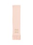 MIU MIU Fringed Logo Scarf