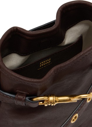 Detail View - Click To Enlarge - MIU MIU - Leather Shoulder Pouch