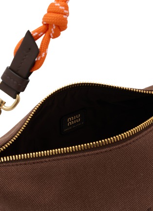 Detail View - Click To Enlarge - MIU MIU - Gabardine Cotton Shoulder Pouch