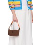 Figure View - Click To Enlarge - MIU MIU - Gabardine Cotton Shoulder Pouch