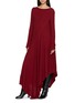 Figure View - Click To Enlarge - MARC LE BIHAN - Long Sleeve Asymmetric Flared Long Dress