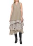 Figure View - Click To Enlarge - MARC LE BIHAN - Sleeveless V-Neck Layered Tulle Top