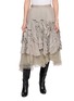 MARC LE BIHAN Layered Floral Tulle Midi Skirt