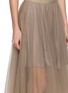  - MARC LE BIHAN - Ovoide Flared Tulle Midi Skirt