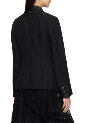 Back View - Click To Enlarge - MARC LE BIHAN - Tissus Anemone Single Breasted Textured Blazer