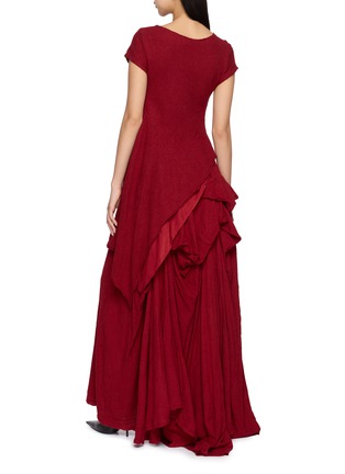 Back View - Click To Enlarge - MARC LE BIHAN - Layered Asymmetric Long Dress
