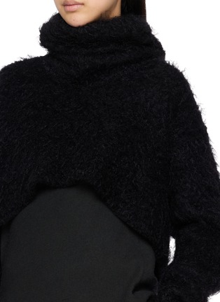 - MARC LE BIHAN - Cropped Turtleneck Mohair Sweater