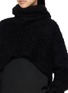  - MARC LE BIHAN - Cropped Turtleneck Mohair Sweater