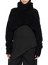 MARC LE BIHAN Cropped Turtleneck Mohair Sweater