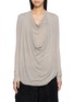 MARC LE BIHAN Long Sleeve Draped Front Top