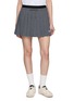 Main View - Click To Enlarge - SOUTHCAPE - Pleated Drawstring Waistband Banding Skirt