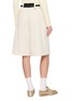 Back View - Click To Enlarge - SOUTHCAPE - Belted Pleated Twill Bermuda Shorts