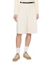 SOUTHCAPE Belted Pleated Twill Bermuda Shorts