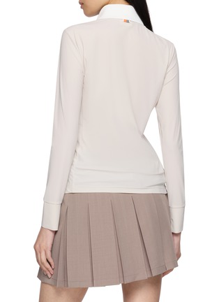 Back View - Click To Enlarge - SOUTHCAPE - Long Sleeve Cool Touch Collar T-Shirt