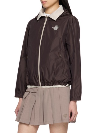 Detail View - Click To Enlarge - SOUTHCAPE - Reversible Hooded Zip Up Jacket