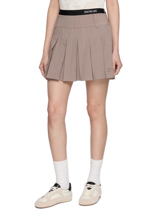Detail View - Click To Enlarge - SOUTHCAPE - Belt Bag Pleated Skirt