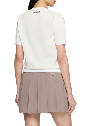 Back View - Click To Enlarge - SOUTHCAPE - Southcross Nature Jacquard Knit Top