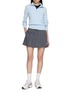 Figure View - Click To Enlarge - SOUTHCAPE - Half Zip Collar Knit Sweater
