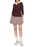 Figure View - Click To Enlarge - SOUTHCAPE - Long Sleeve Cool Touch Layered Collar Top