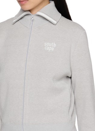  - SOUTHCAPE - Sailor Collar Full Zip Knit Cardigan
