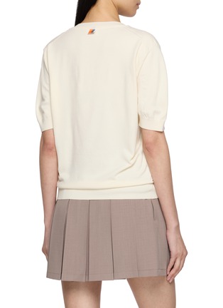 Back View - Click To Enlarge - SOUTHCAPE - Logo Round Neck Knit Sweater