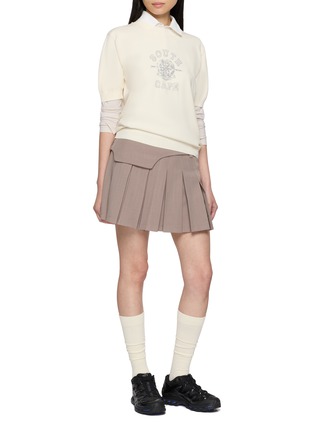 Figure View - Click To Enlarge - SOUTHCAPE - Logo Round Neck Knit Sweater