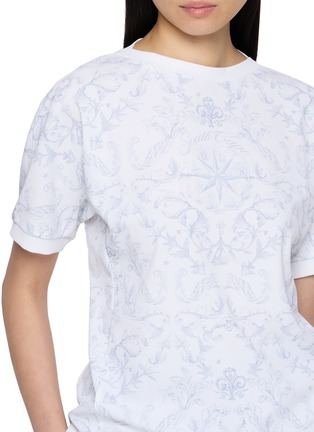  - SOUTHCAPE - Short Sleeve Textured Print T-Shirt