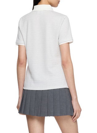 Back View - Click To Enlarge - SOUTHCAPE - Striped Polo Shirt