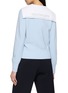 Back View - Click To Enlarge - SOUTHCAPE - Sailor Collar Knit Cardigan