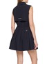 Back View - Click To Enlarge - SOUTHCAPE - Sleeveless Flared Dress