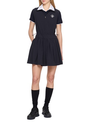 Figure View - Click To Enlarge - SOUTHCAPE - Sleeveless Flared Dress