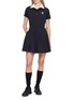 Figure View - Click To Enlarge - SOUTHCAPE - Sleeveless Flared Dress