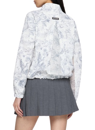 Back View - Click To Enlarge - SOUTHCAPE - Blossom Pattern Zip Up Jacket