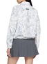 Back View - Click To Enlarge - SOUTHCAPE - Blossom Pattern Zip Up Jacket