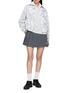 Figure View - Click To Enlarge - SOUTHCAPE - Blossom Pattern Zip Up Jacket