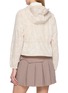 Back View - Click To Enlarge - SOUTHCAPE - Blossom Pattern Hooded Zip Up Jacket