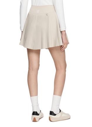 Back View - Click To Enlarge - SOUTHCAPE - Logo Pleated Flare Skirt