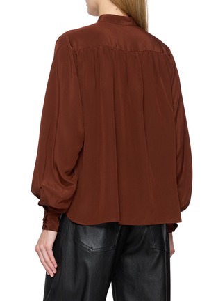 Back View - Click To Enlarge - MON&PAU - Long Sleeve Silk Blouse