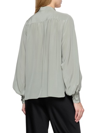 Back View - Click To Enlarge - MON&PAU - Long Sleeve Silk Blouse