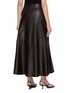 Back View - Click To Enlarge - MON&PAU - Panelled A-Line Leather Maxi Skirt