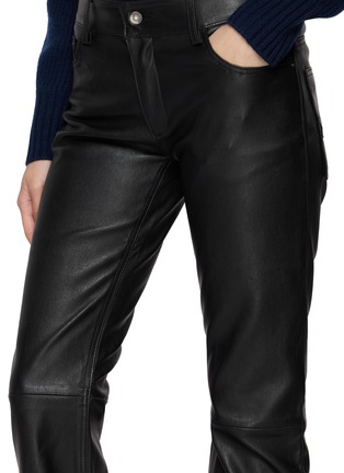  - MON&PAU - Five Pocket Straight Cut Leather Pants