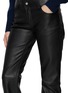  - MON&PAU - Five Pocket Straight Cut Leather Pants