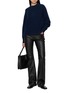 Figure View - Click To Enlarge - MON&PAU - Five Pocket Straight Cut Leather Pants